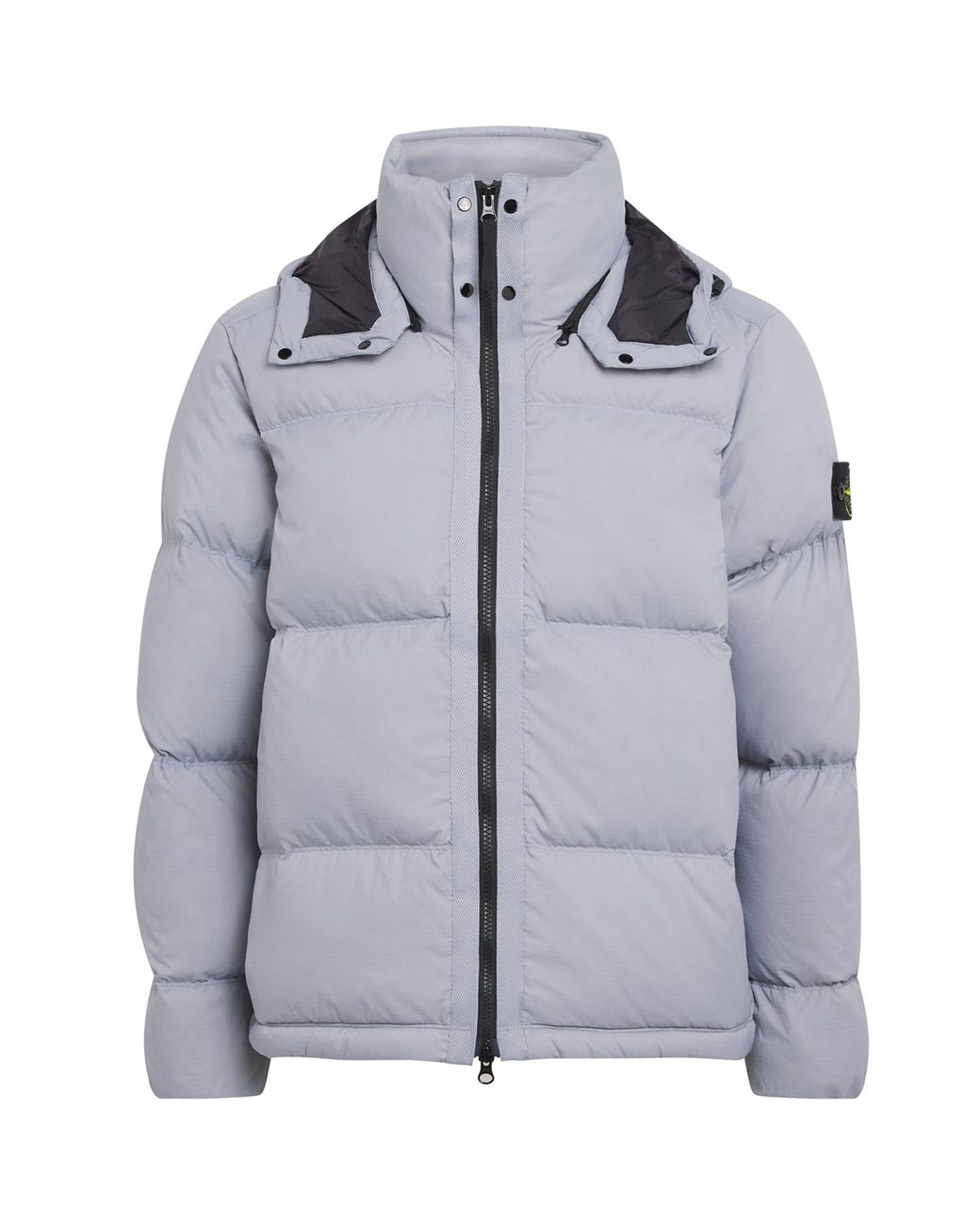 Stone Island Gray Down Puffer Jacket for men