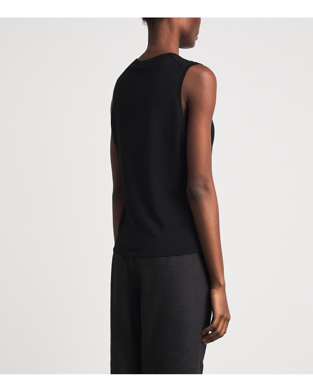 Theory Black Wool Tank Top