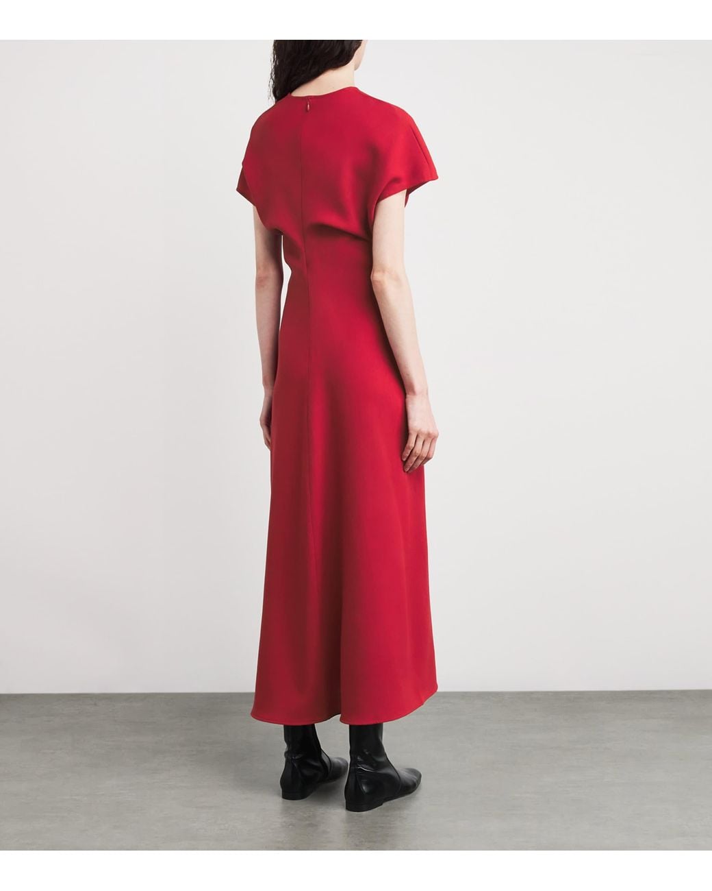 knee length dresses for ladies Toteme Wool Turtleneck Midi Dress – MAYFEYR