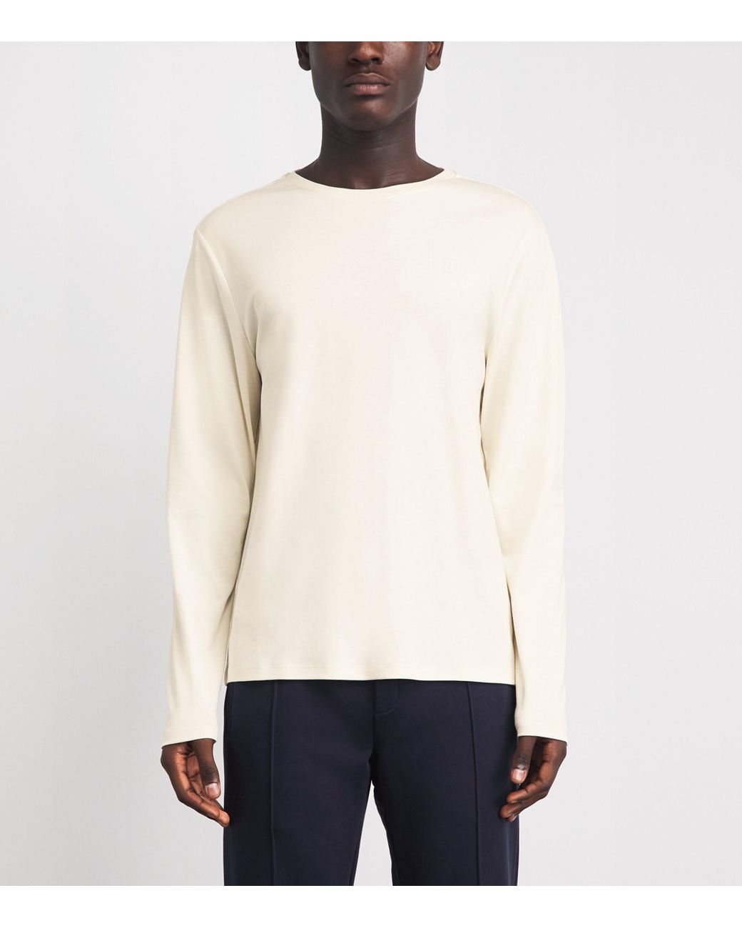 Bogner White Supima Cotton Arvid Sweater for men