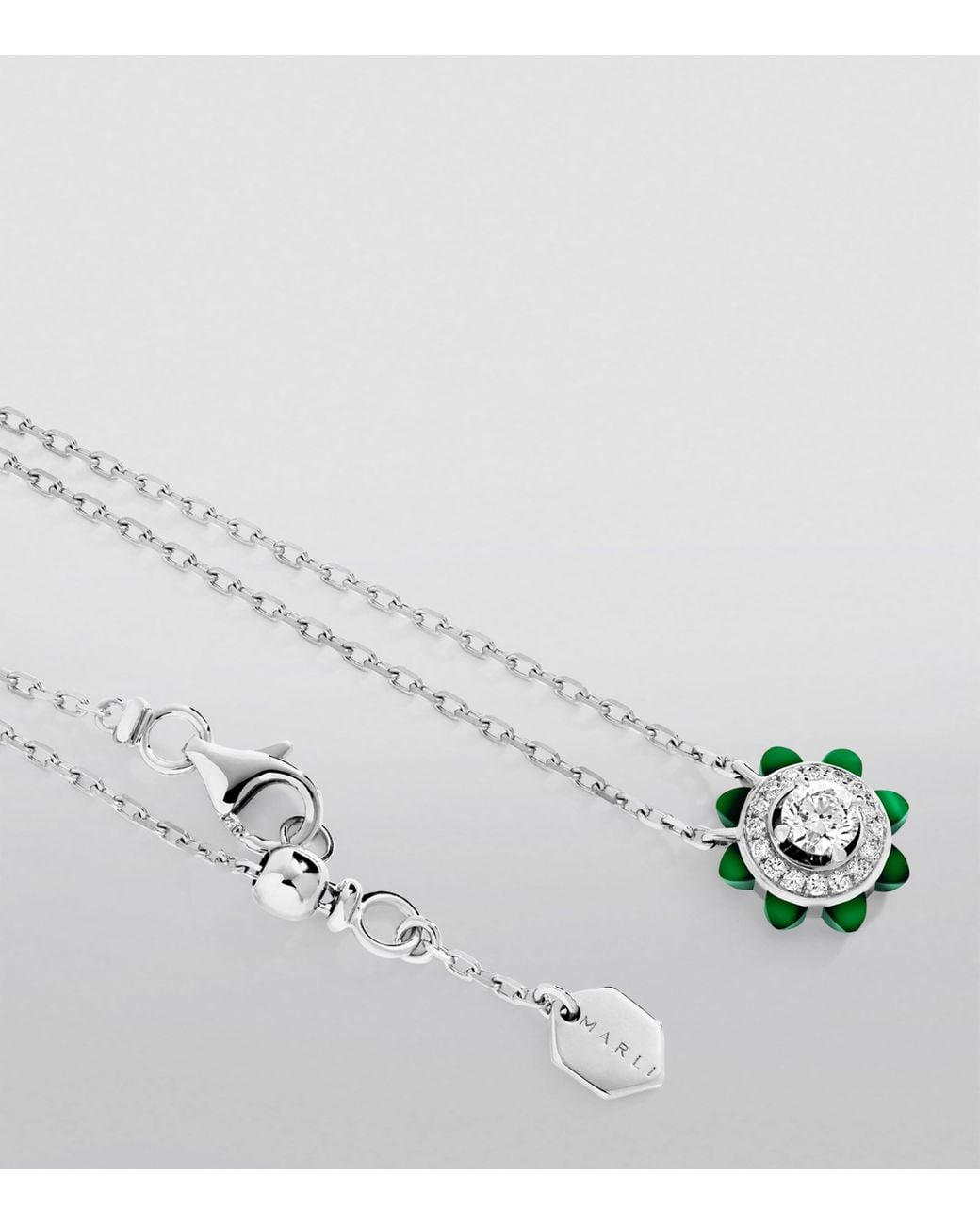 Marli New York White And Diamond Tip-Top Necklace