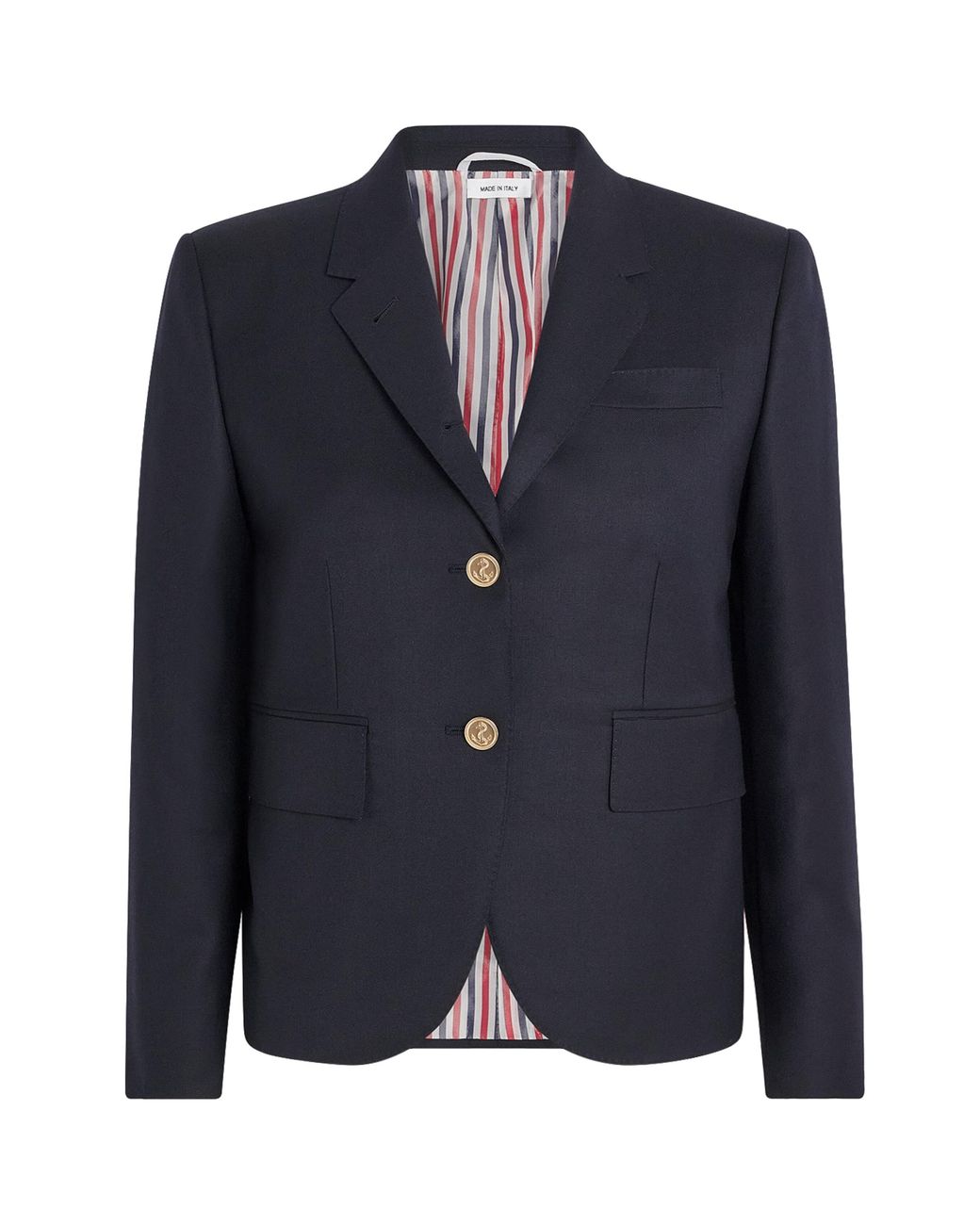 Thom Browne Blue Wool High Armhole Sport Coat