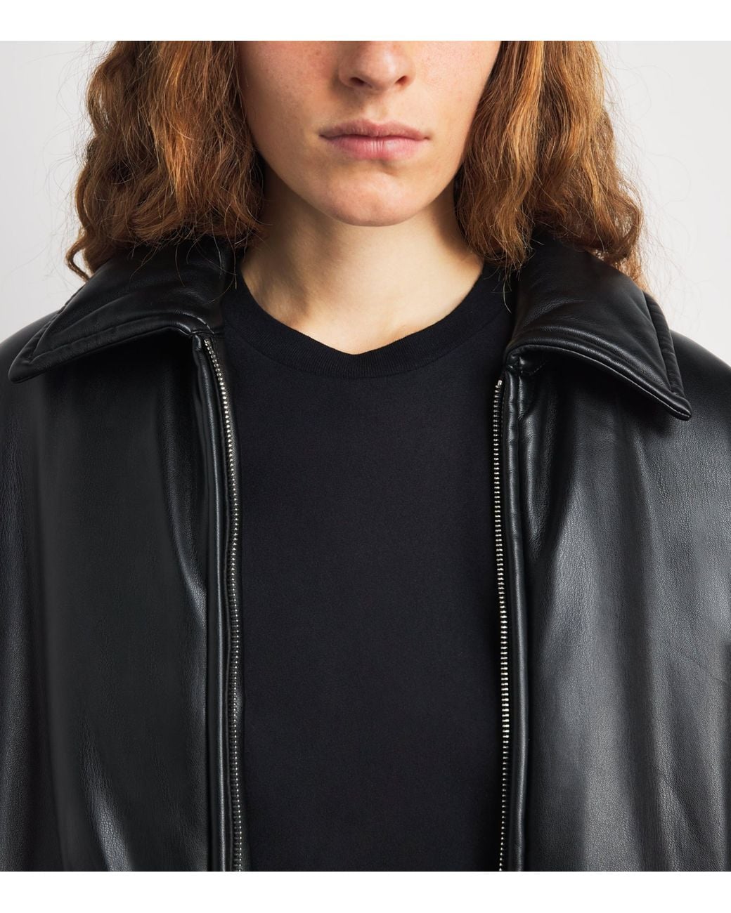 ÉTERNE Black Long-Sleeve Cropped T-Shirt