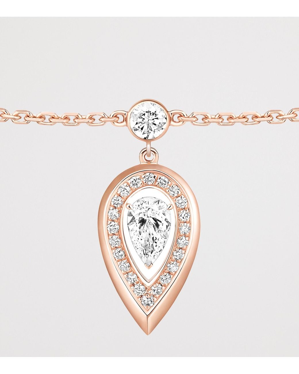 Messika White Fiery And Diamond Ankle Bracelet