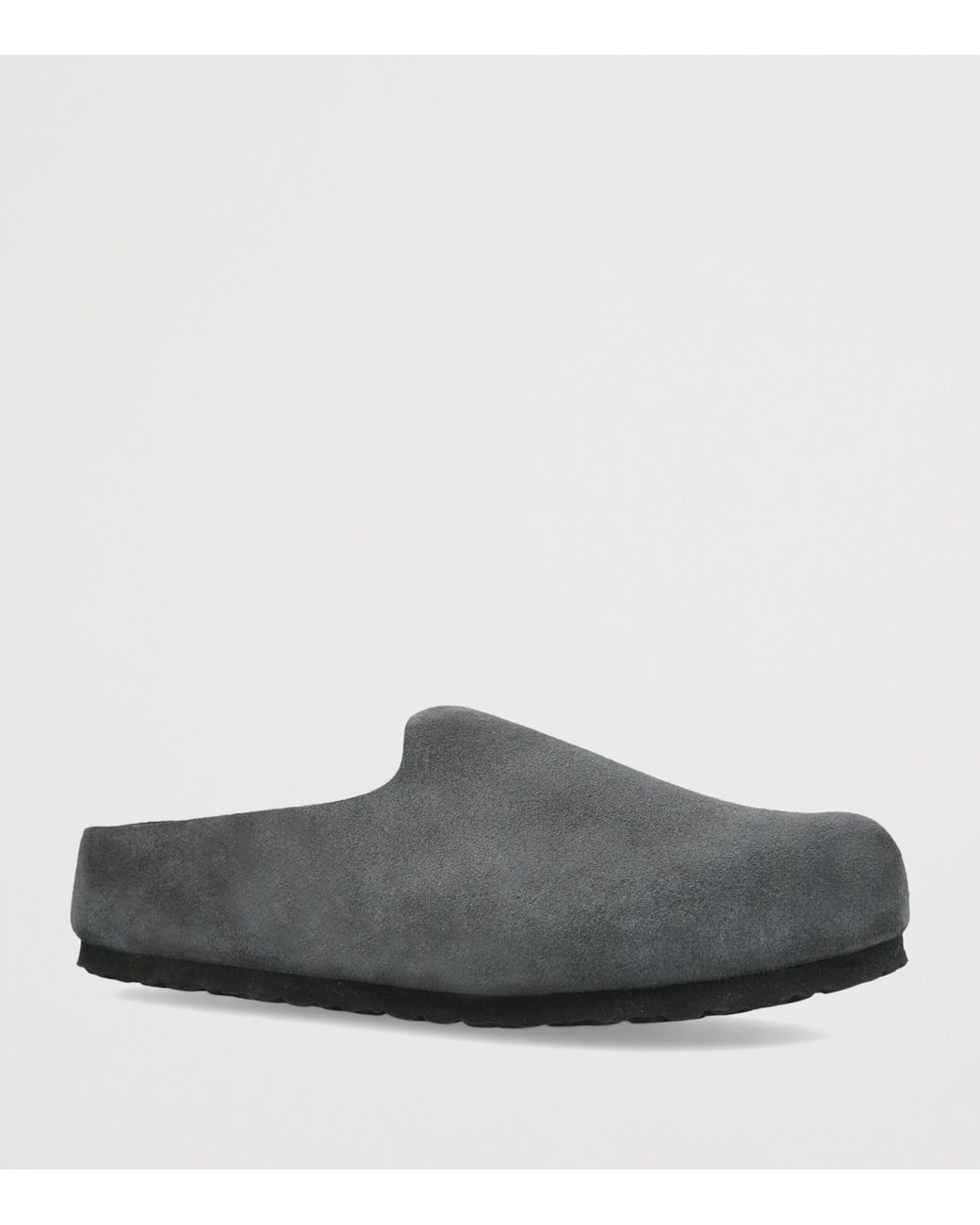 Birkenstock Gray Suede Amsterdam Wrapped Clogs for men