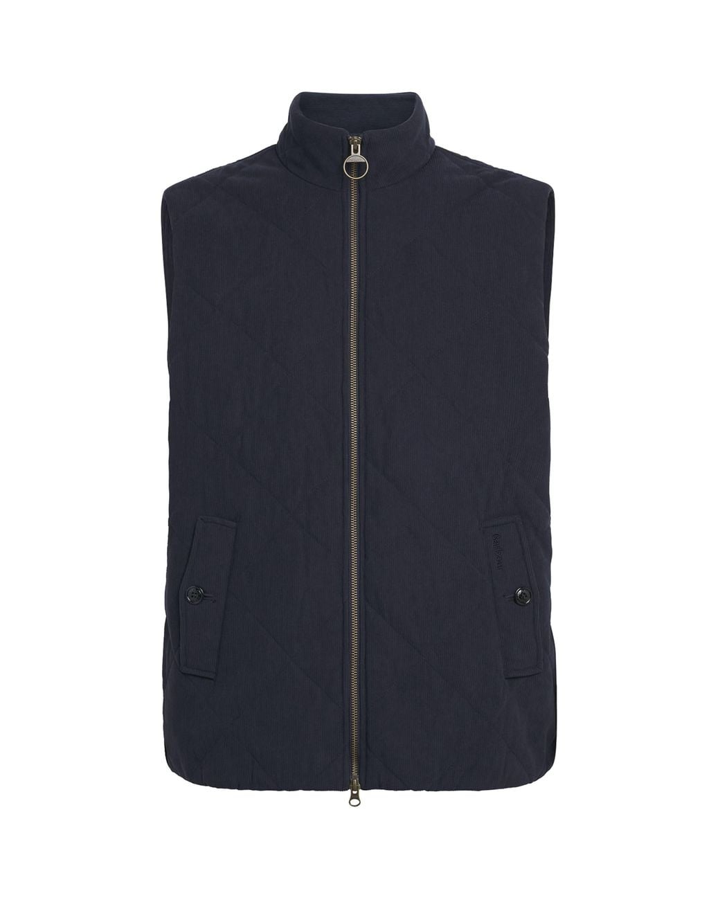Barbour Blue Quilted Corden Gilet for men