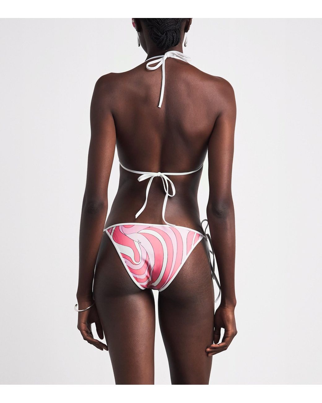 Emilio Pucci Pink Iride Print Bikini Bottoms