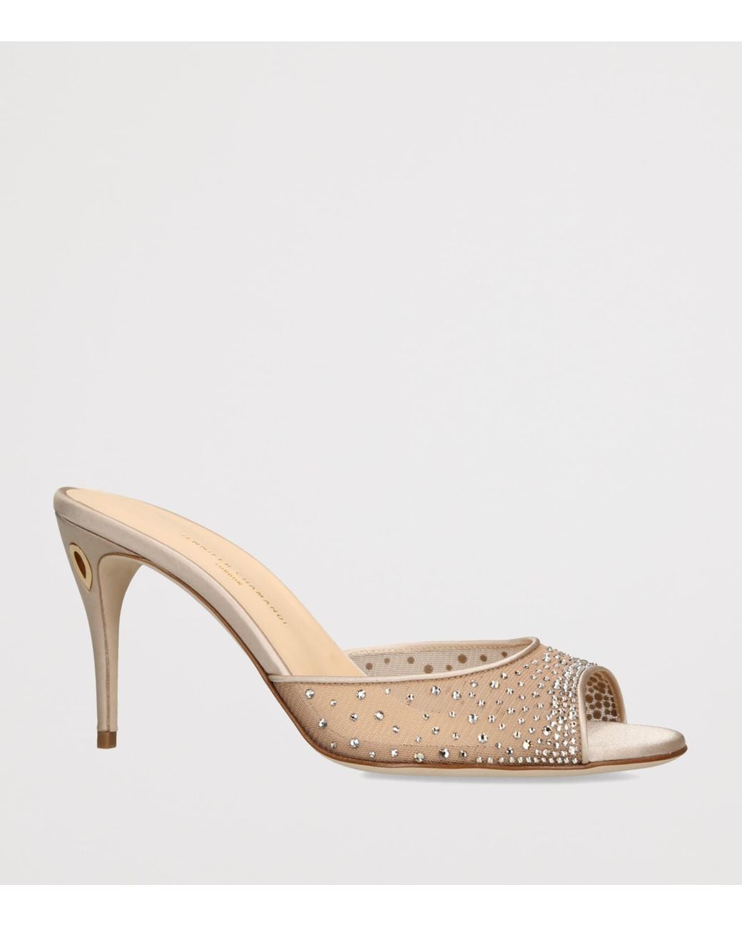 JENNIFER CHAMANDI Natural Embellished Guido Mules 85