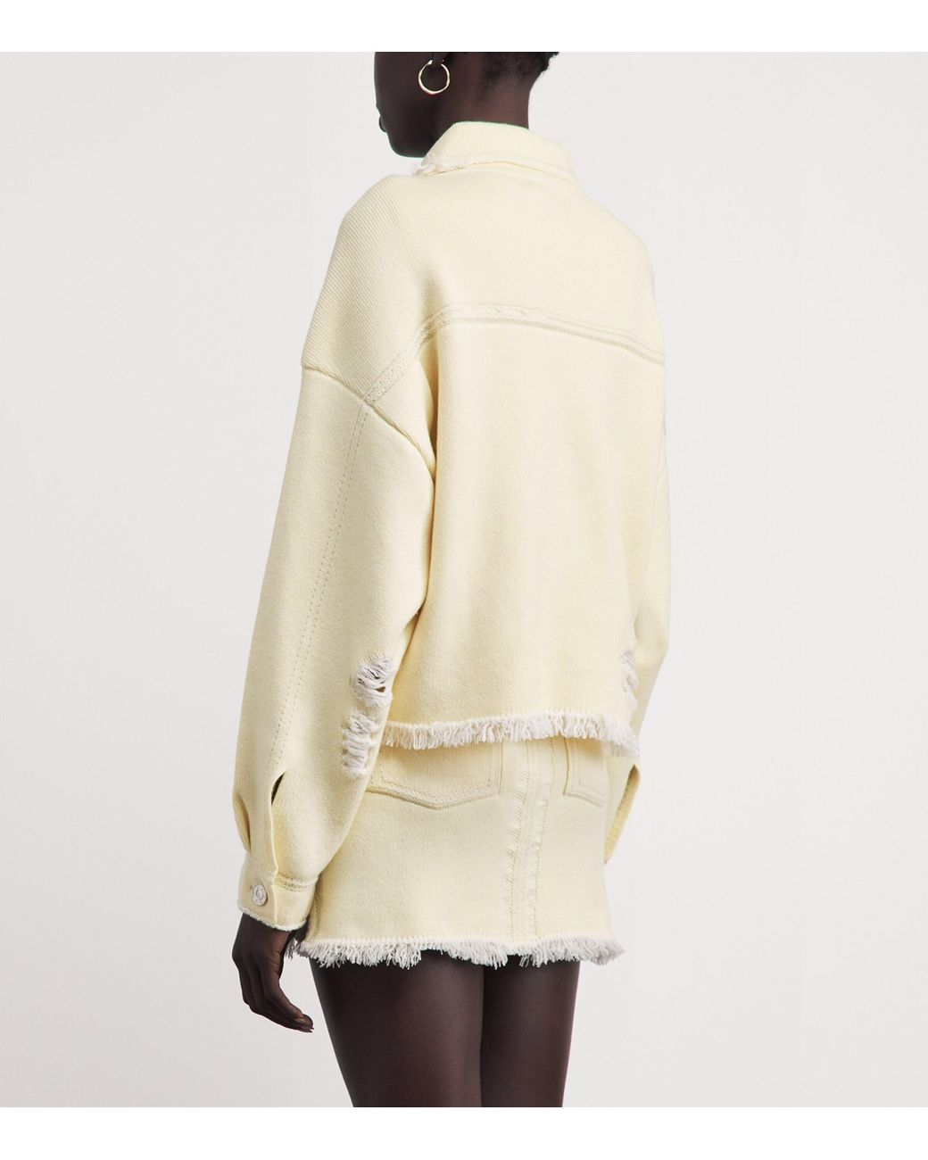 Barrie Natural Cashmere-Cotton Denim Jacket