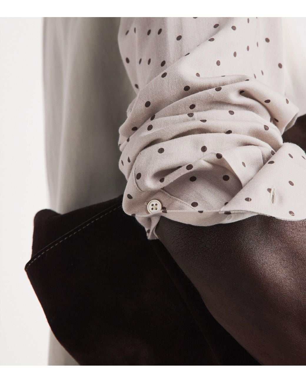 Eleventy White Cotton Polka Dot Shirt for men