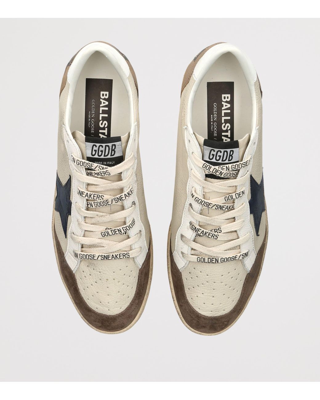 Golden Goose Deluxe Brand White Leather Ballstar Sneakers for men