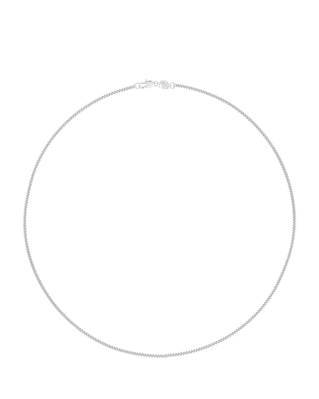 Astrid & Miyu Metallic Sterling Curb Chain Necklace