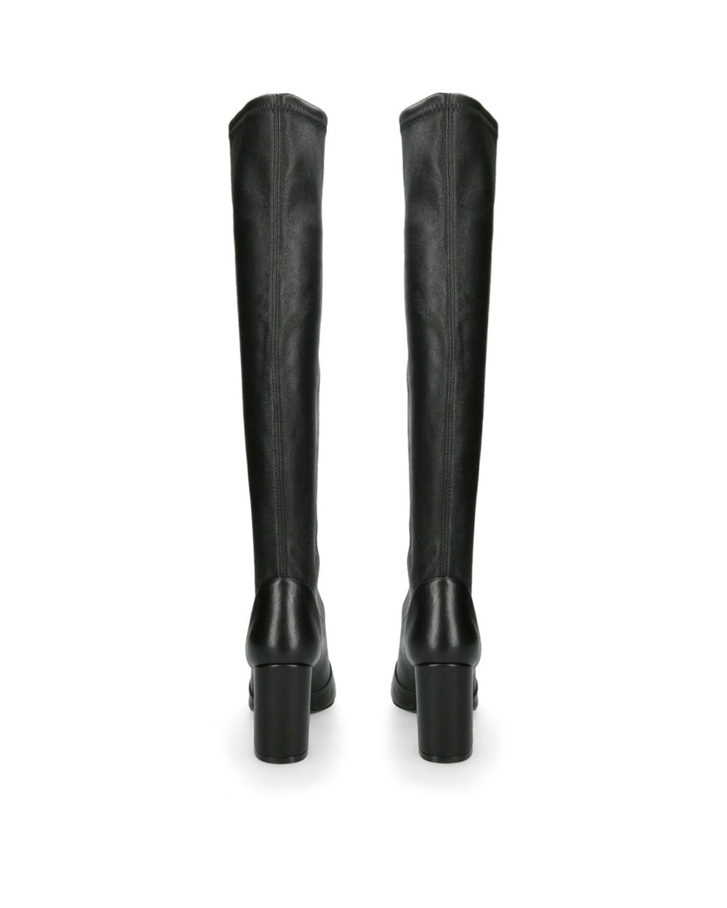 Stuart Weitzman Leather Yuliana Slouch Boots 85 in Black | Lyst