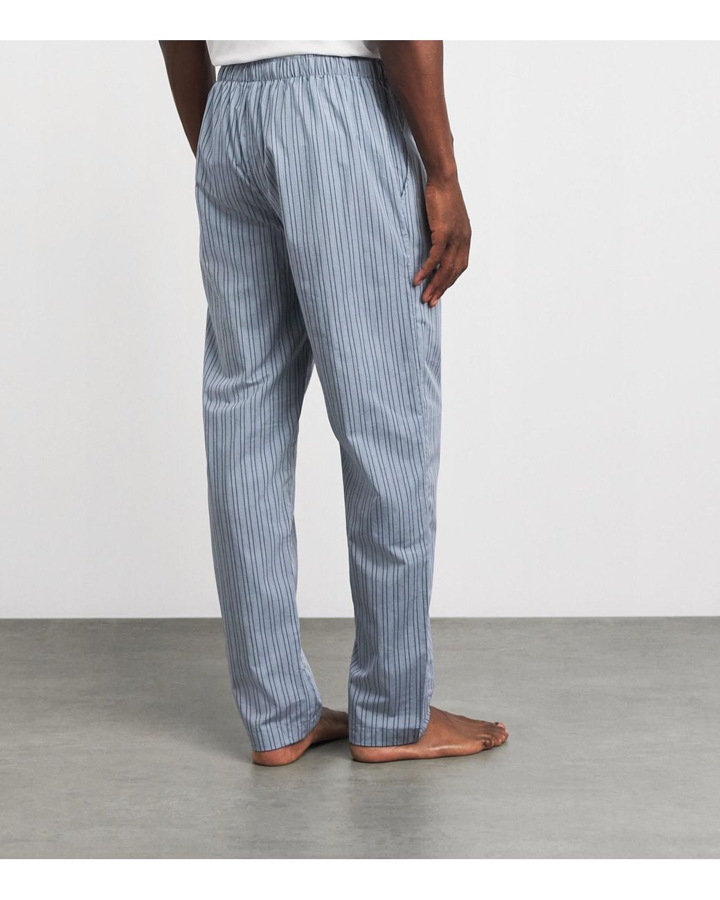 Hanro Blue Cotton Night & Day Pyjama Bottoms for men
