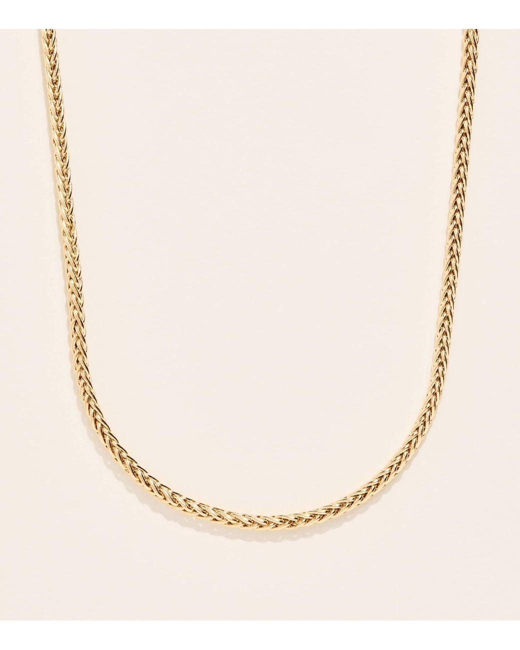 Azlee Natural Small Woven Chain Necklace