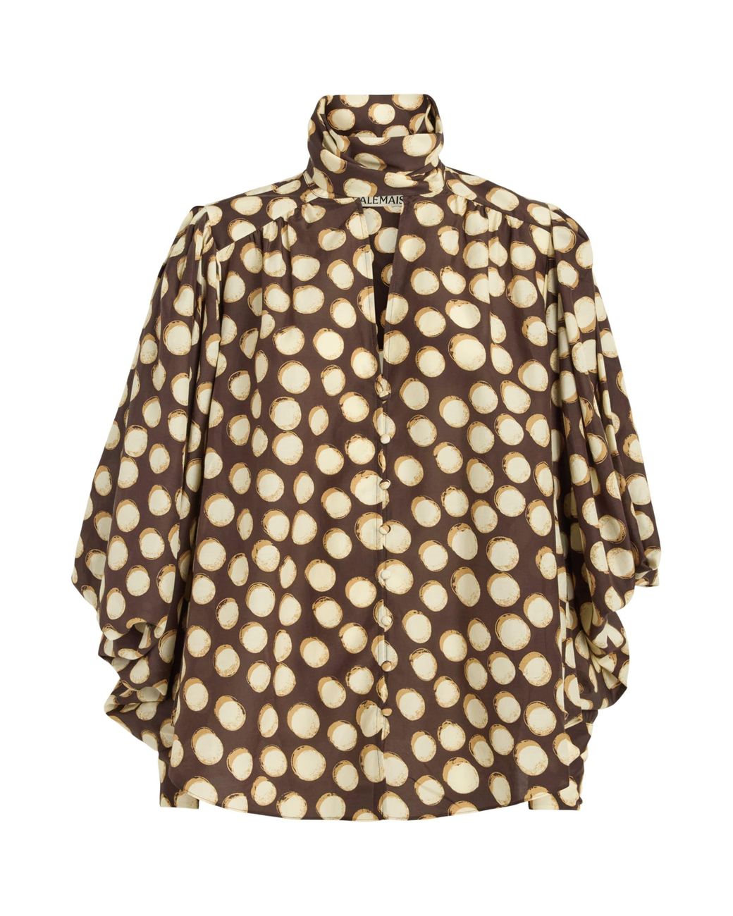 ALÉMAIS Natural Cotton-Silk Paula Blouse