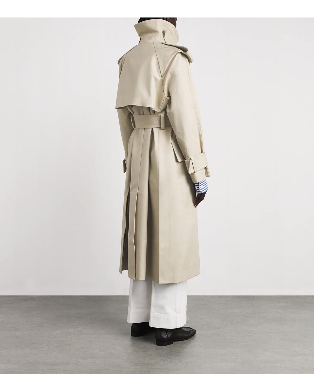 Victoria Beckham Natural Cotton Philippa Trench Coat