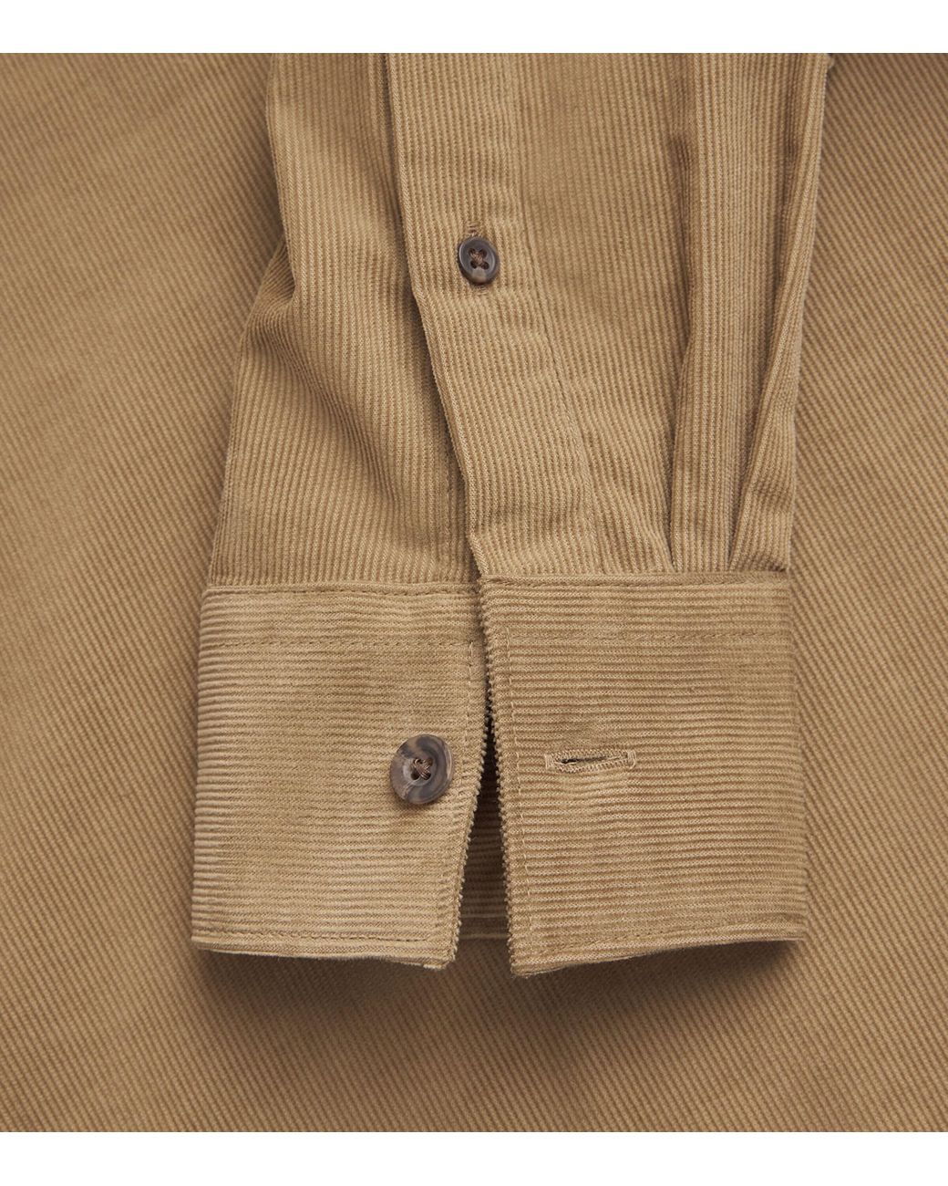 Vince Brown Cotton Corduroy Shirt for men