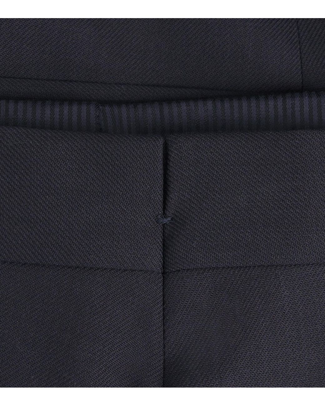 Tom Ford Blue Wool-Mohair Tailored Trousers for men
