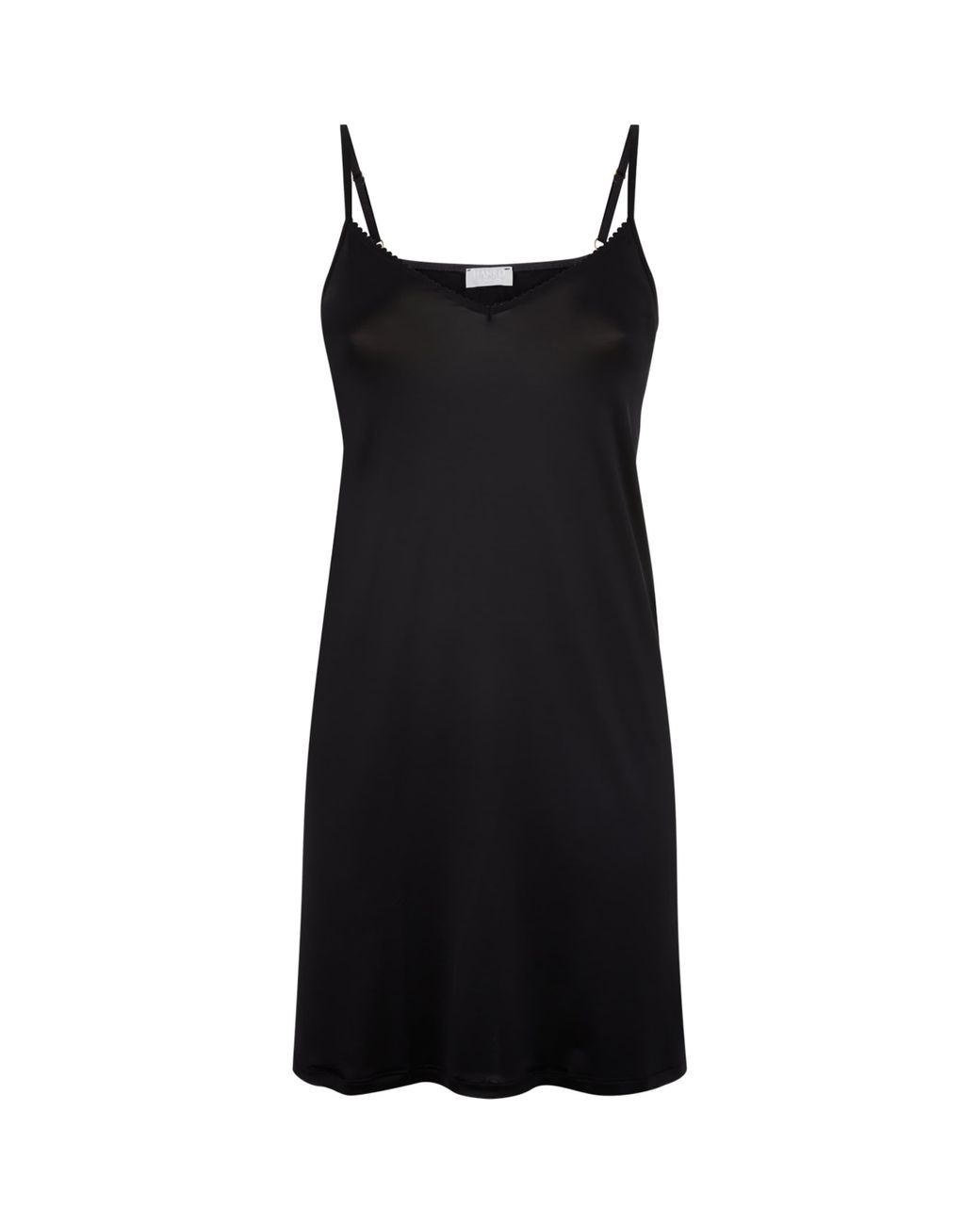 Hanro Black Satin Deluxe Bodydress