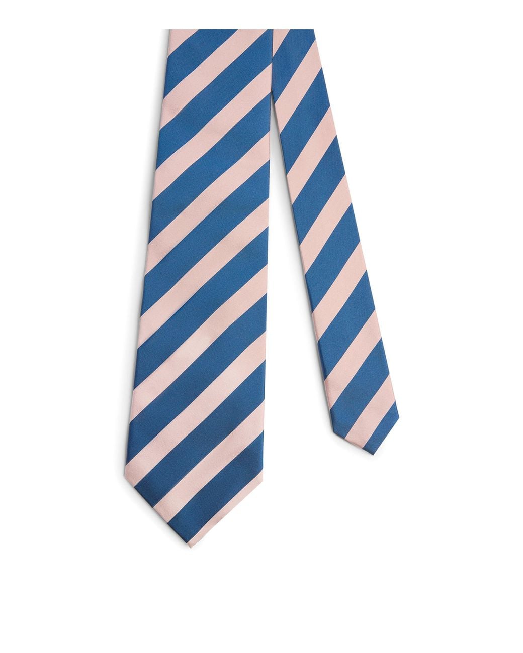 Dunhill Blue Mulberry Silk Stripe Tie for men