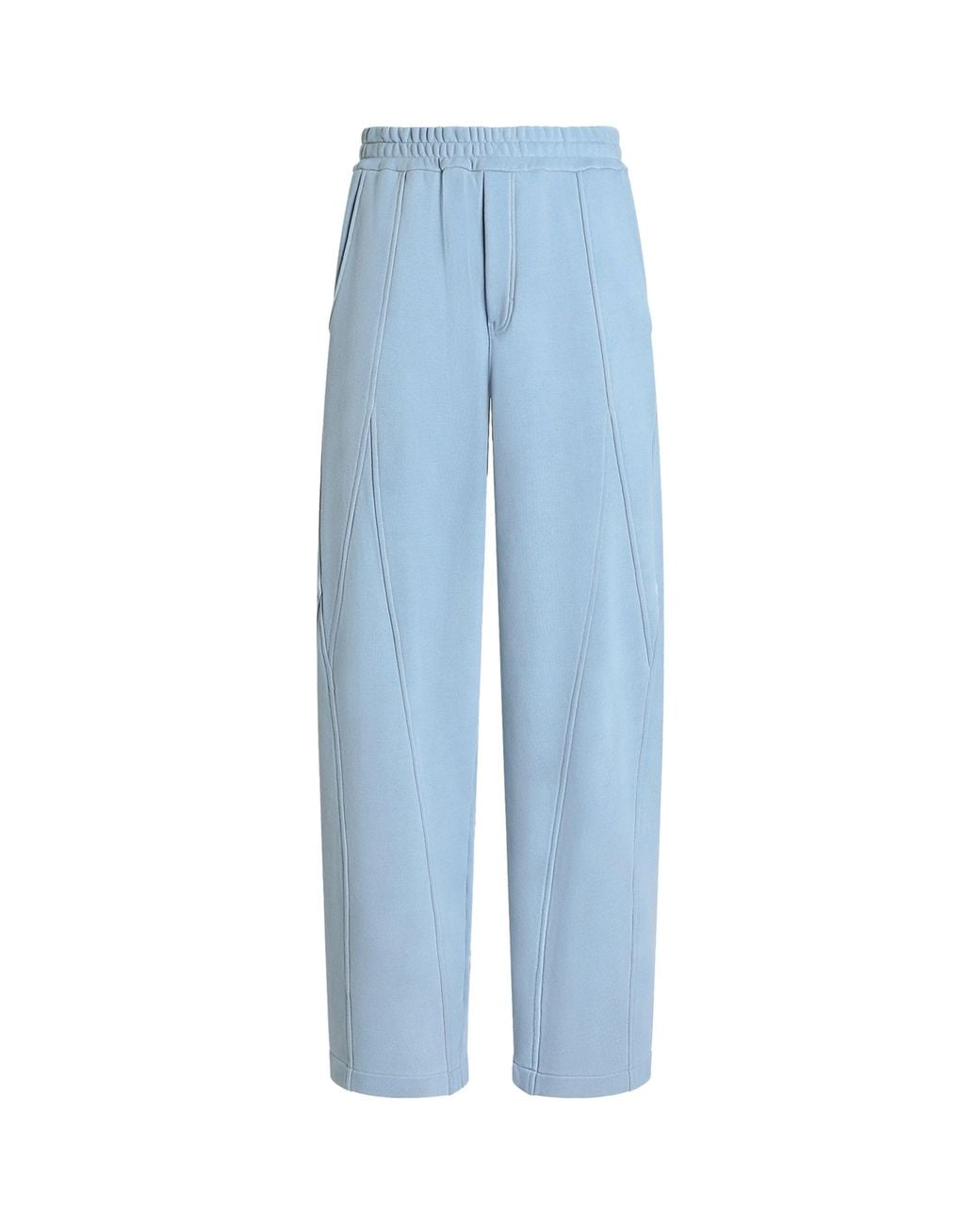 Dolce & Gabbana Blue Cotton Jersey Sweatpants for men