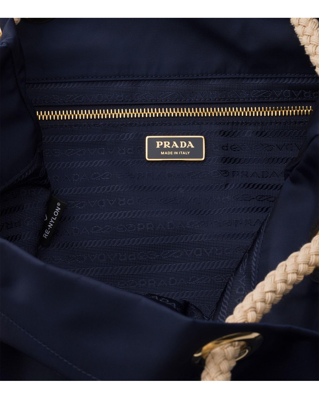 Prada Blue Mariner Large Re-Nylon Bucket Bag