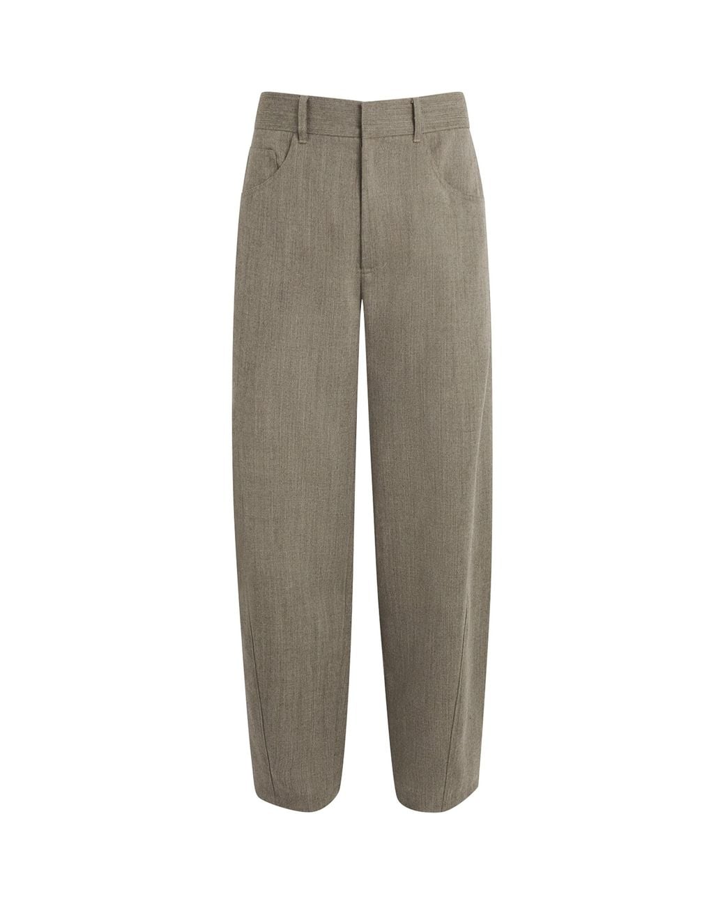 Séfr Gray Wool Nasedo Twisted Trousers for men