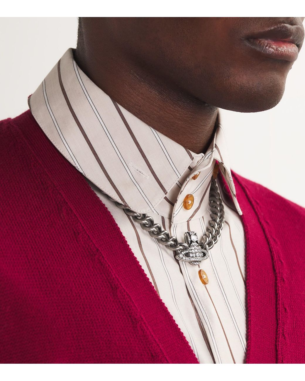 Vivienne Westwood Metallic Graziella Choker Necklace for men