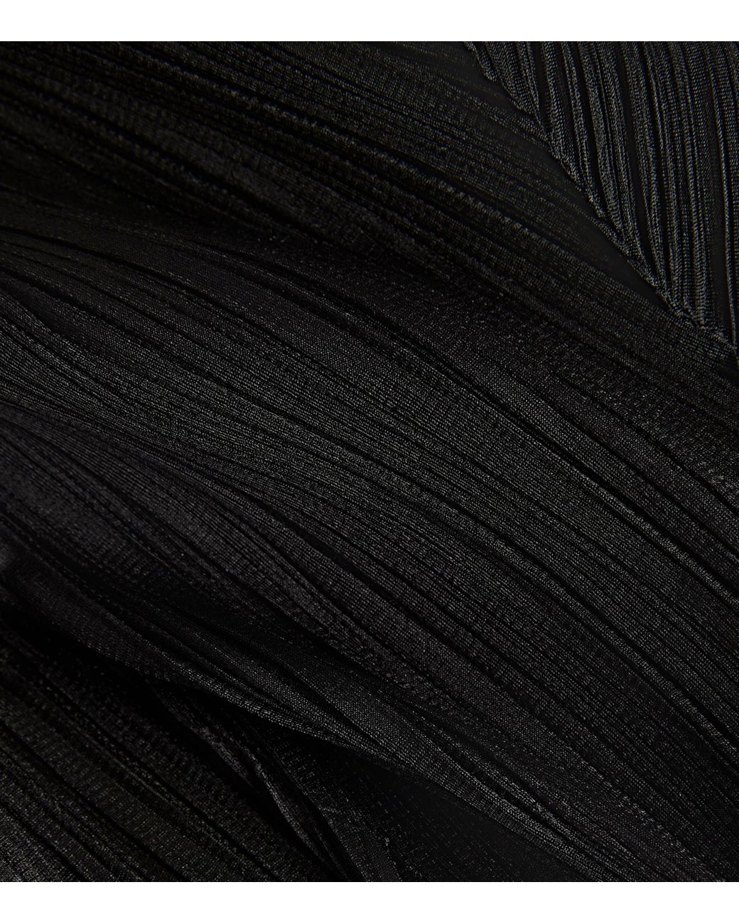 Pleats Please Issey Miyake Asymmetric Kombu Top in Black | Lyst