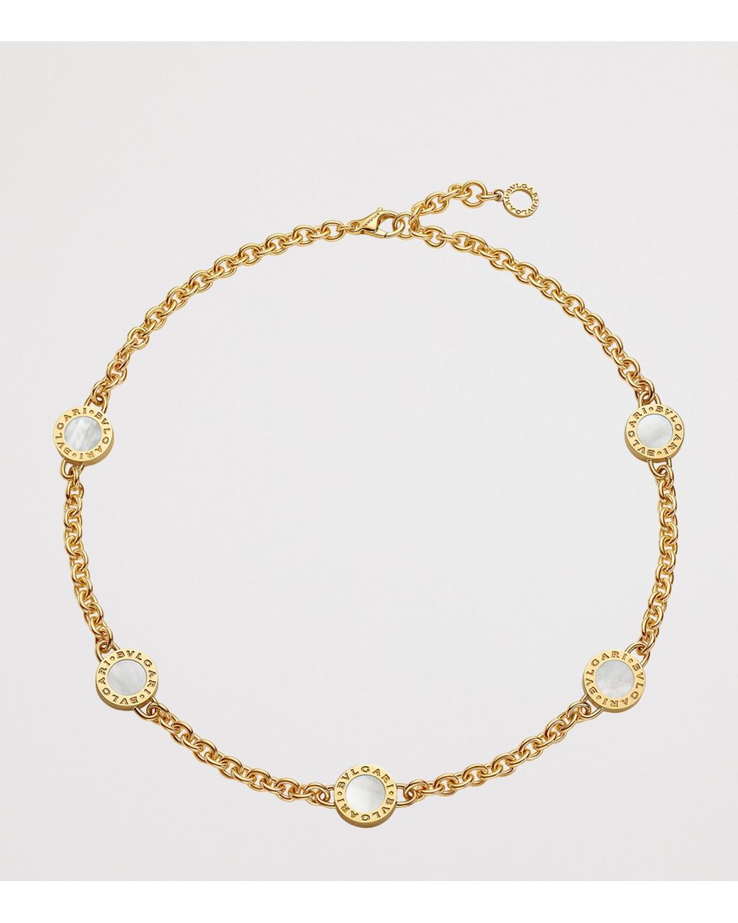 BVLGARI Metallic Mother-Of-Pearl And Onyx Necklace