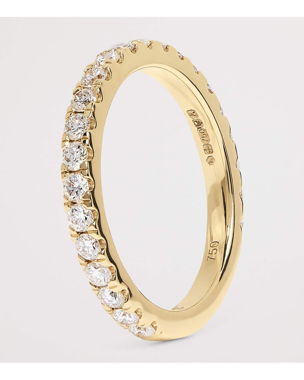 Harrods And Diamond Eternity Ring in Metallic | Lyst