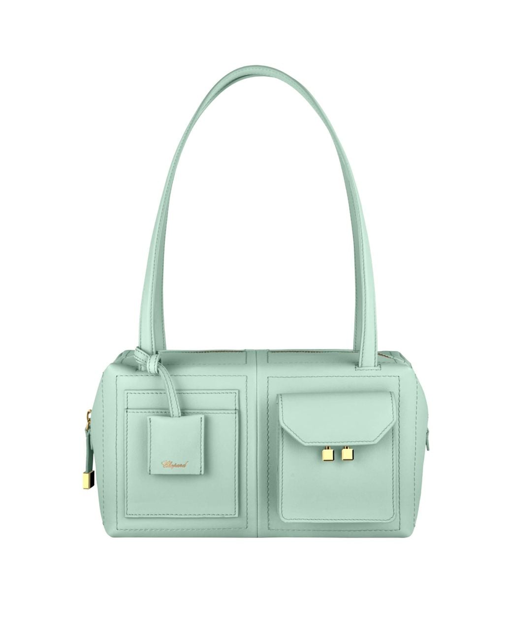 Chopard Green Leather Ice Cube Shoulder Bag