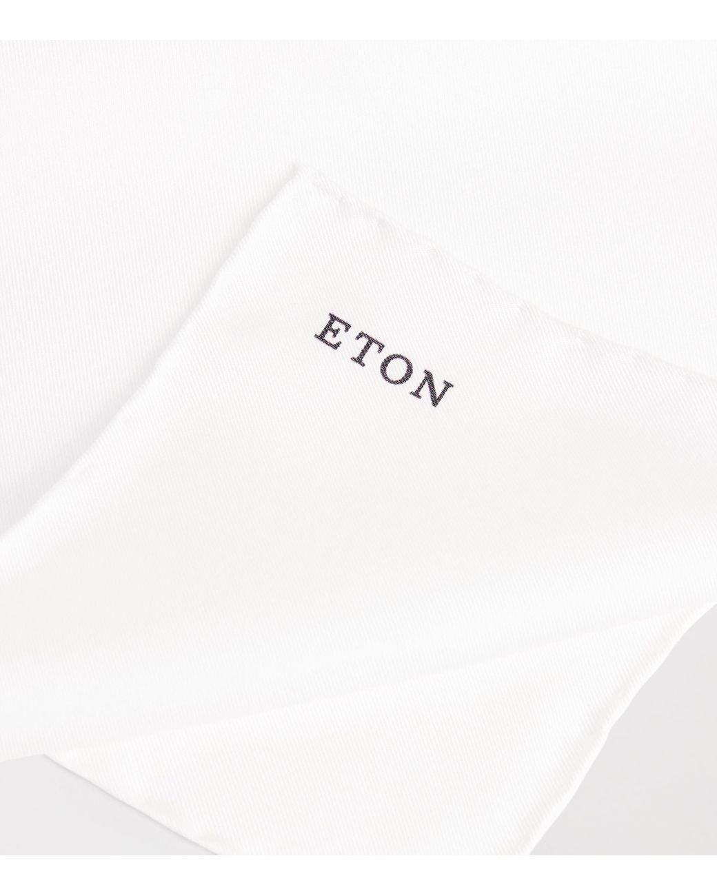 Eton of Sweden White Silk Pocket Square for men