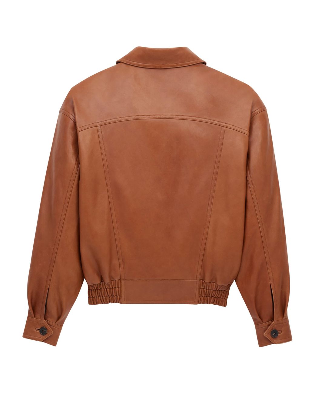 Saint Laurent Brown Leather Jacket