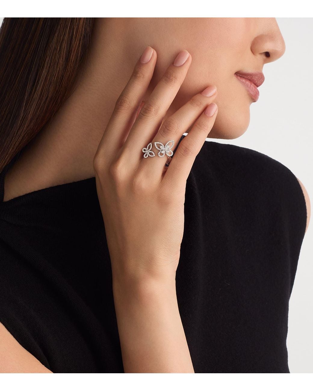 Graff White And Diamond Butterfly Ring