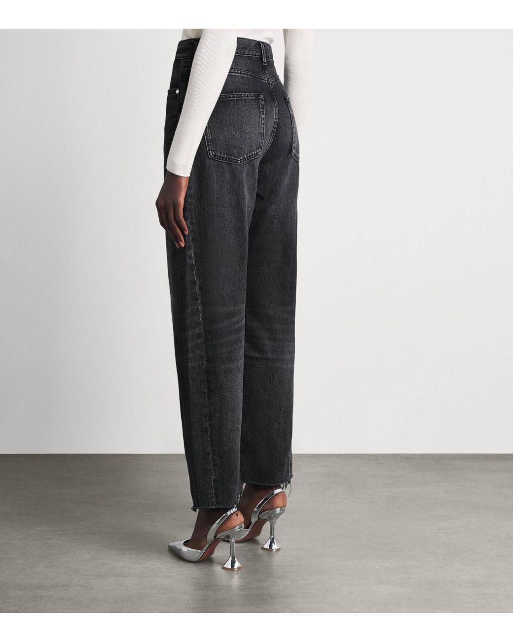 Sandro Black Barrel Jeans