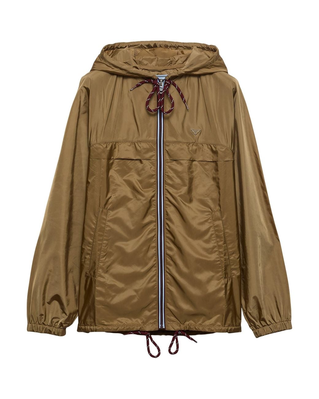 Prada Green Re-Nylon Hooded Raincoat