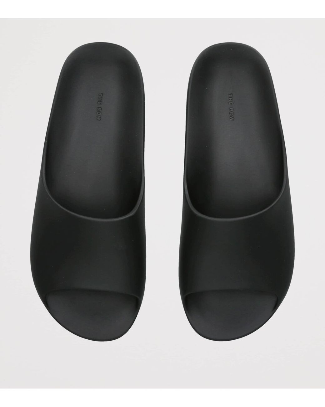 The Row Black Ama Rubber Slides