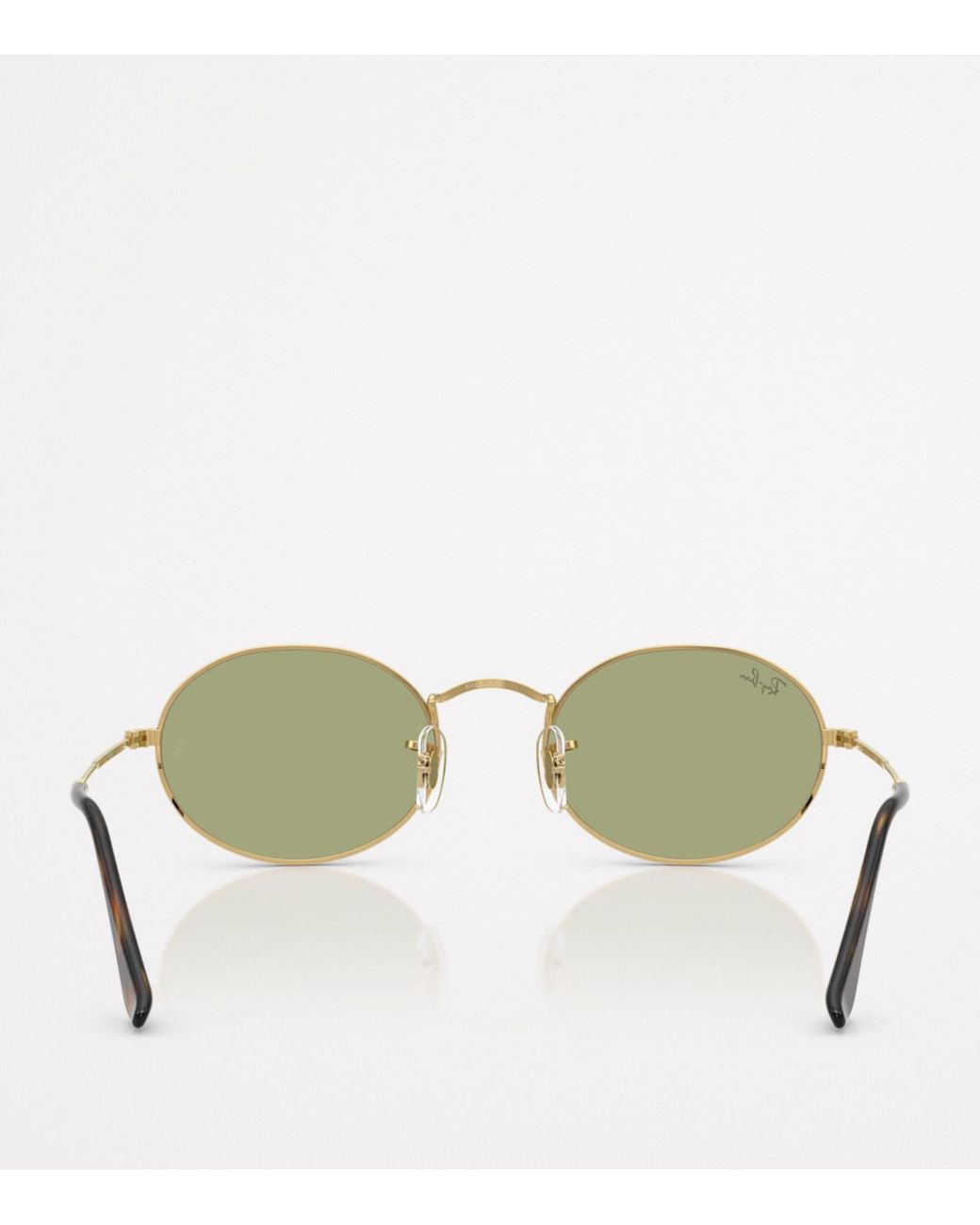 Ray-Ban Green Rb3547 Oval Metal Sunglasses