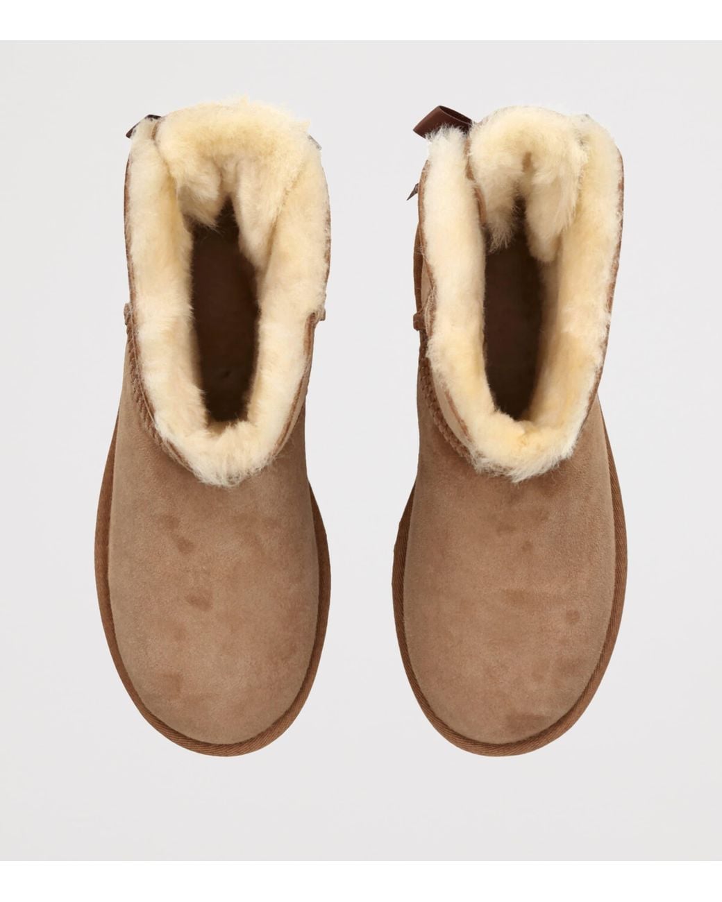 Ugg Brown Suede Mini Bailey Bow Ii Ankle Boots