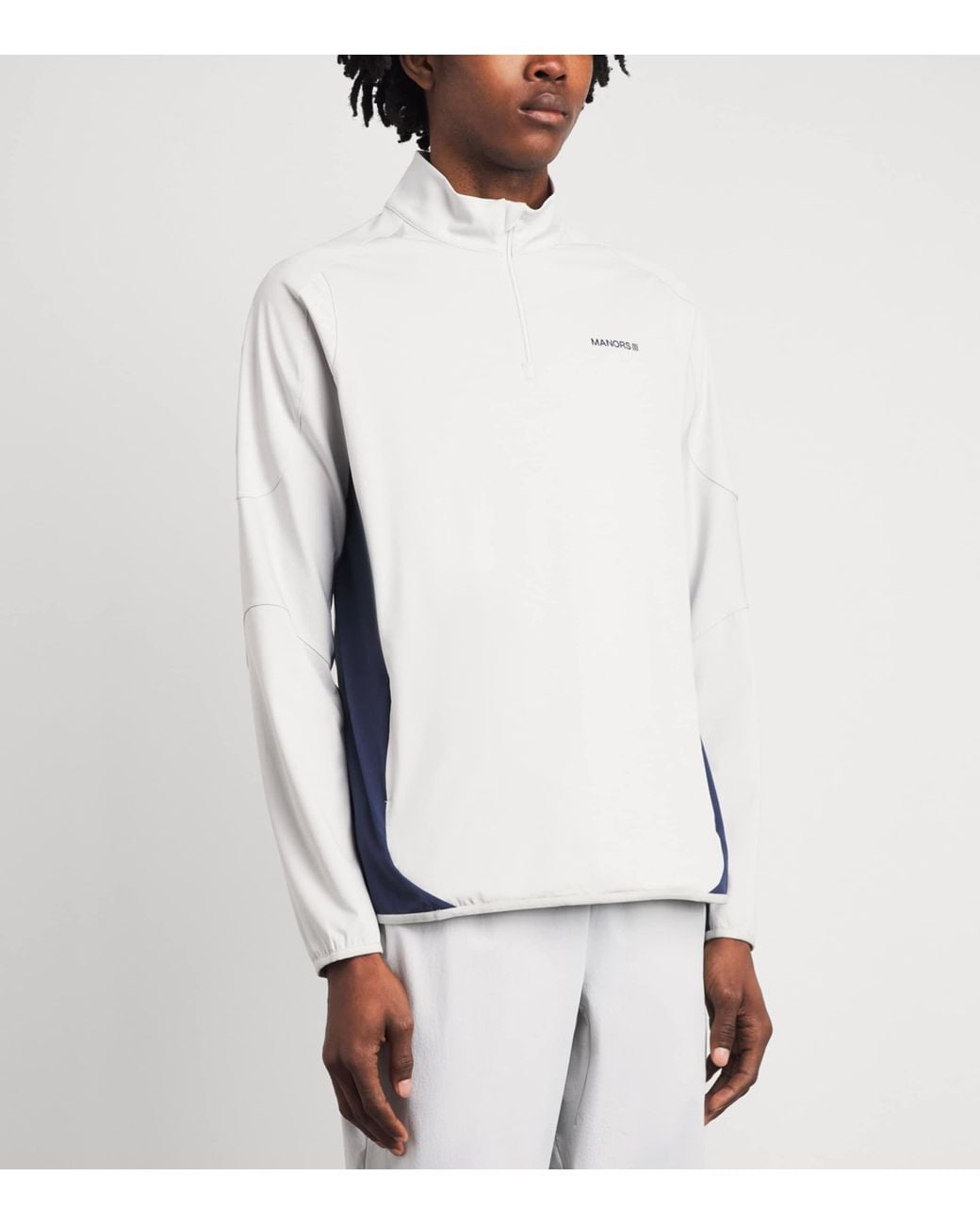 Manors White Tech Quarter-Zip 2.0 Mid-Layer for men