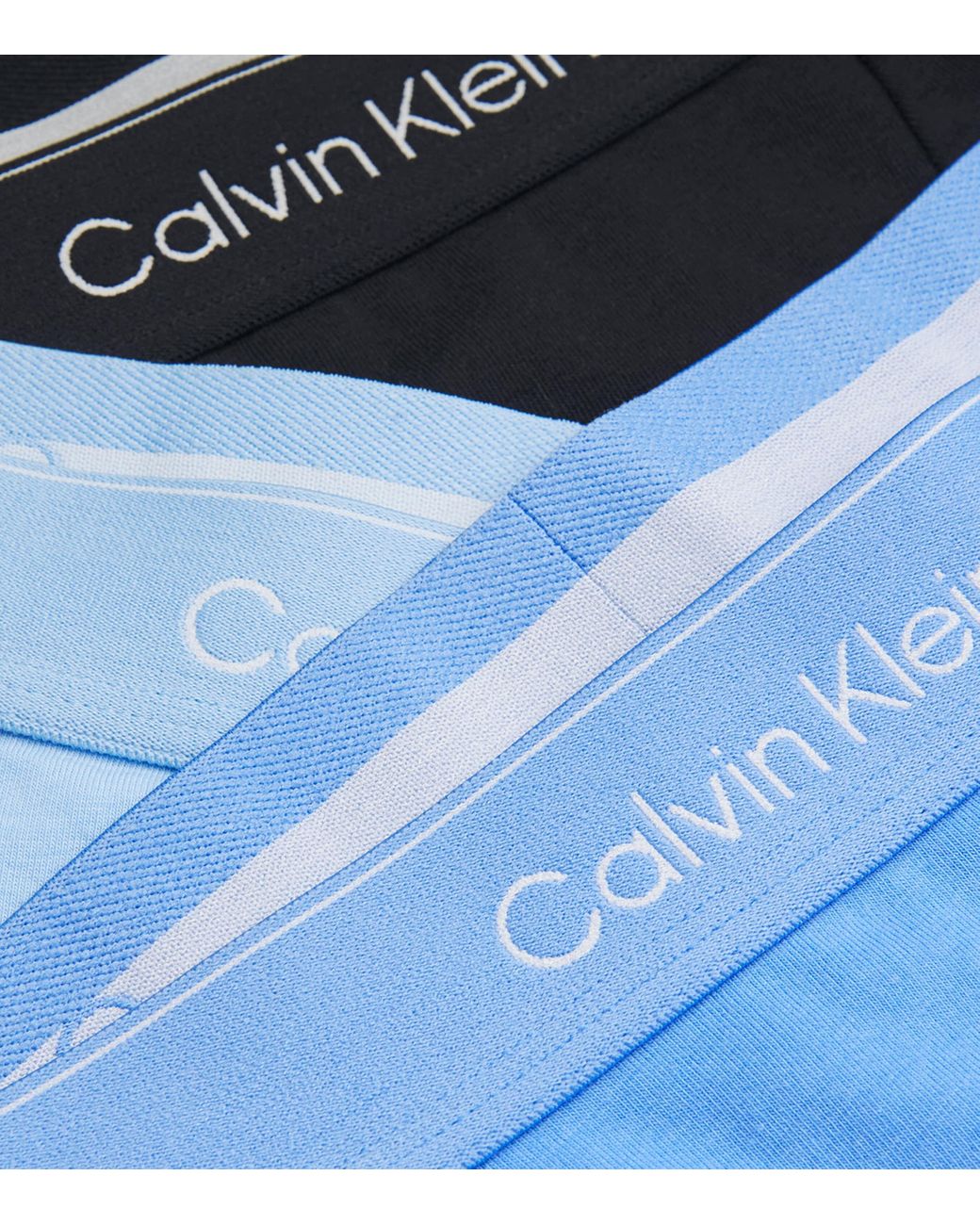 Calvin Klein Blue Cotton Stretch Relaxed Icon Boxers for men