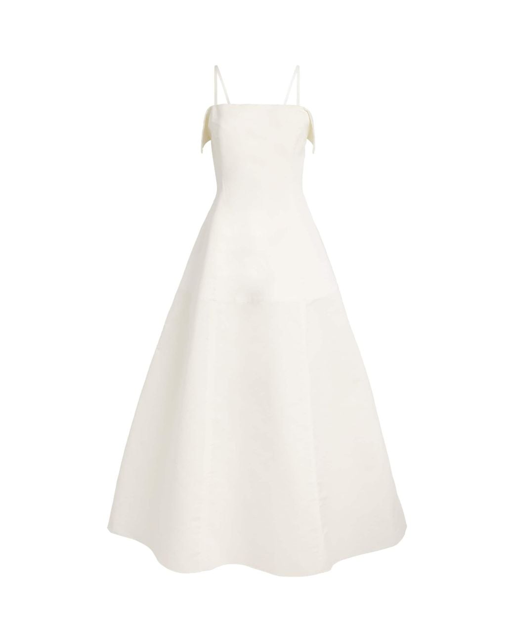 FFORME White Cotton-Silk Neneh Maxi Dress