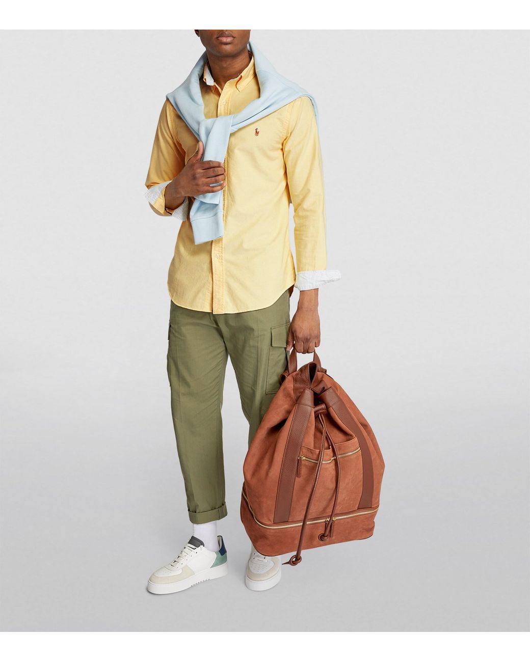 Polo Ralph Lauren Yellow Cotton Oxford Shirt for men