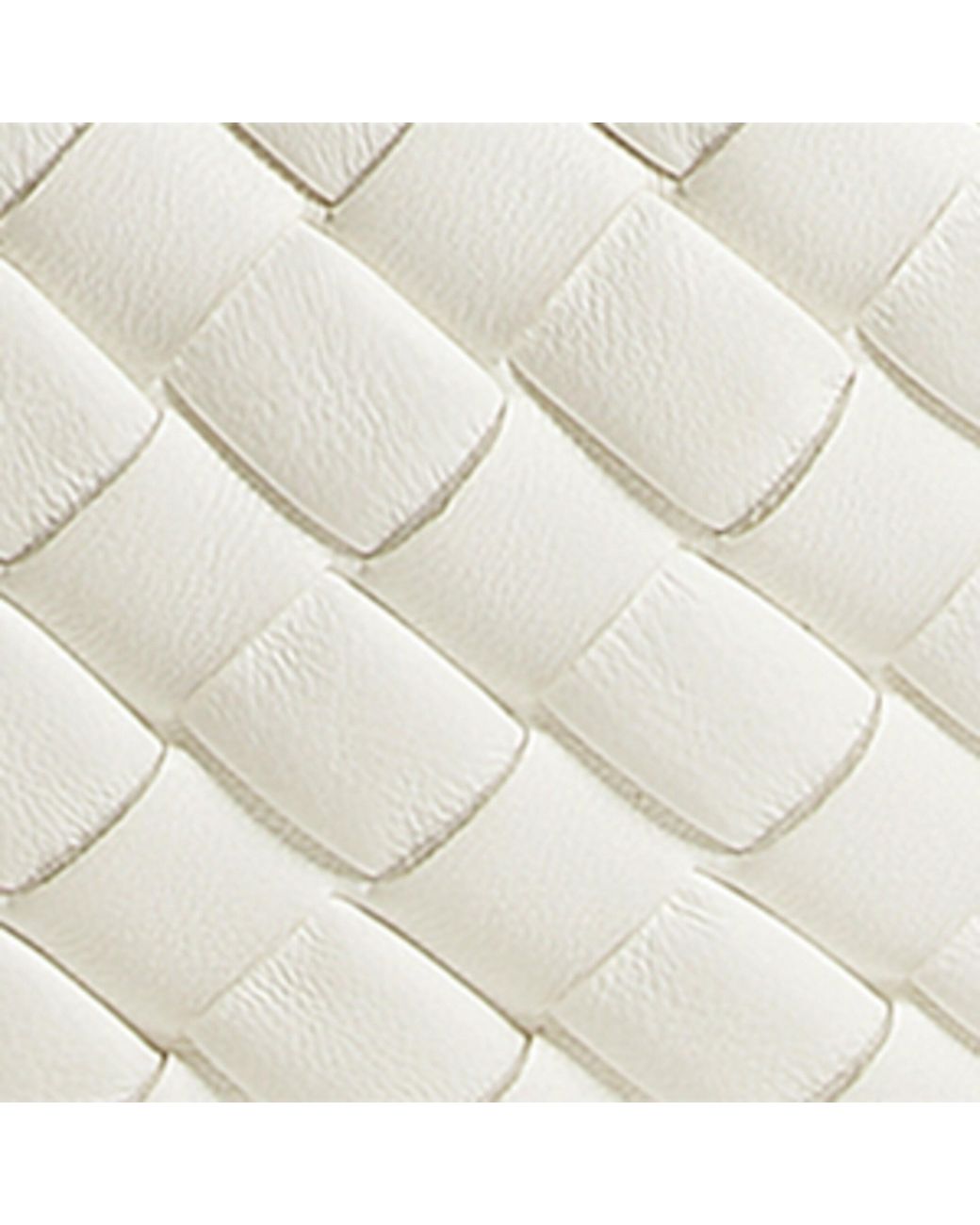 Bottega Veneta White Baby Intrecciato Leather Veneta Shoulder Bag