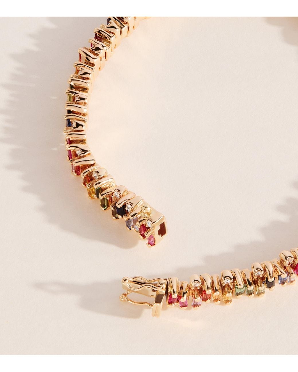 Suzanne Kalan Pink And Sapphire Shimmer Tennis Bracelet