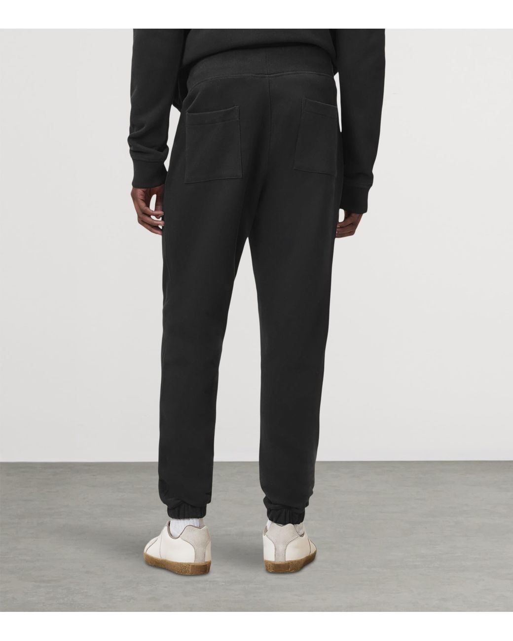 AllSaints Black Organic Cotton Raven Sweatpants for men