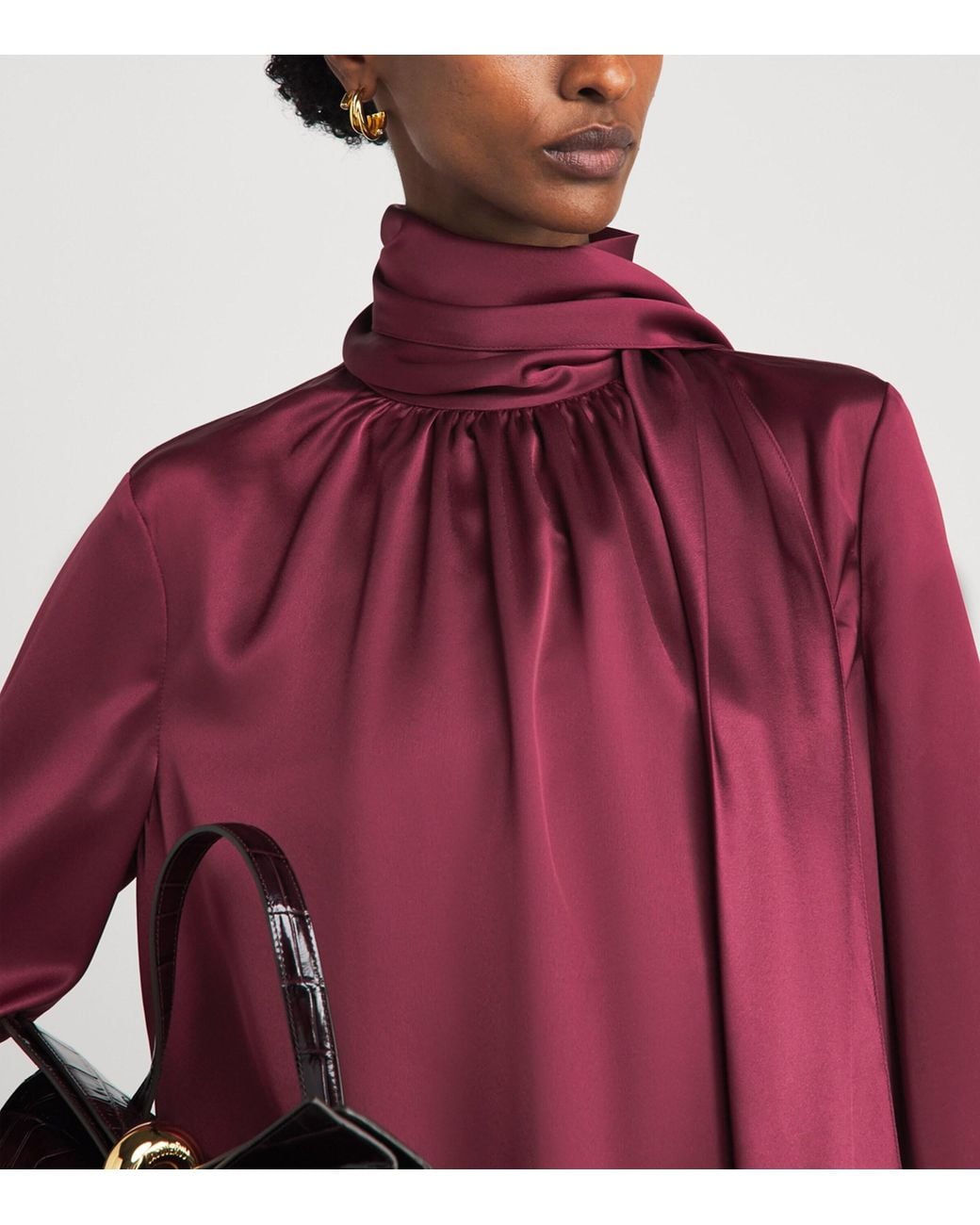 Toccin Red Veronica Pussybow Blouse