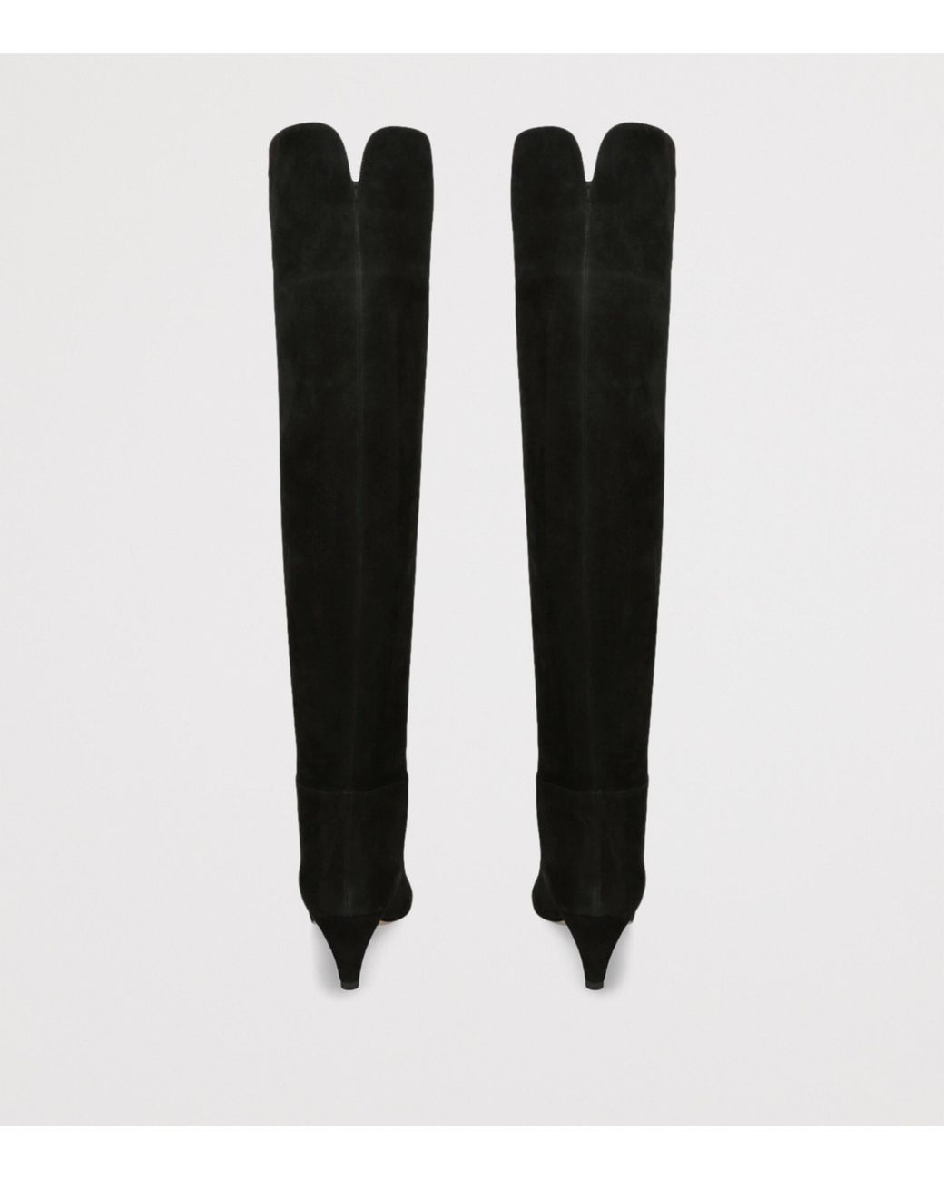 Gianvito Rossi Black Suede Elise Knee-High Boots 55